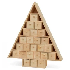 Ялинковий дерев'яний адвент-календар